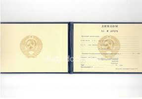 Диплом техникума ссср старого образца в Одинцово